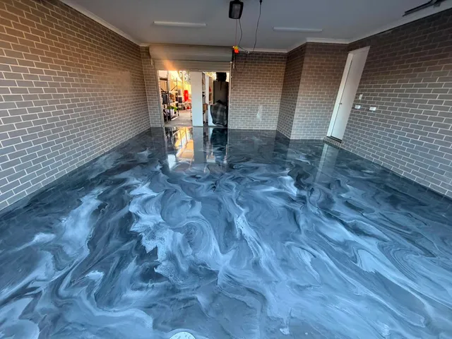 Epoxy self-levelling commercial floor